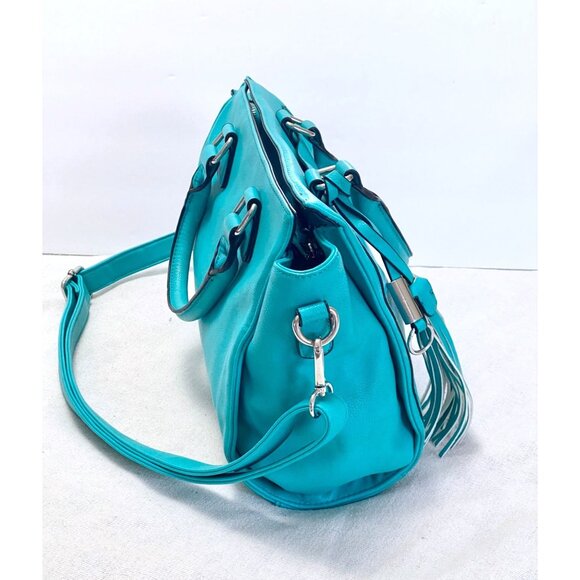 Charming Charlie Women's Handbag Turquoise Medium Shoulder Bag/Purse - Picture 3 of 16